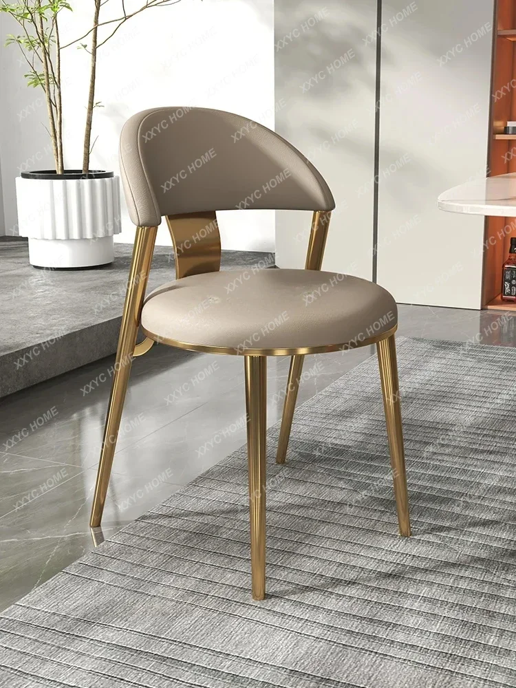 كرسي طعام فاخر خفيف حديث بسيط للمنزل الترفيهي البراز مسند الظهر شقة صغيرة مطعم الشمال نمط كرسي الأثاث #4