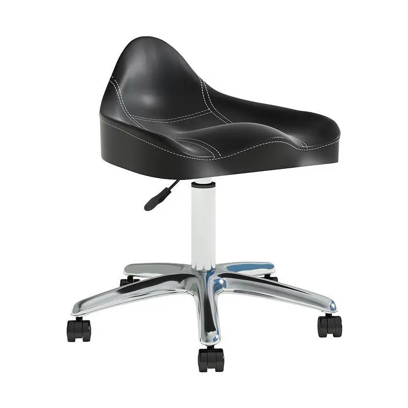 

Saddle Chair Ergonomic Adjustable Beauty Salon Stool Swivel Rolling Hairdressing Chair High Stool Front Desk Live Broadcast