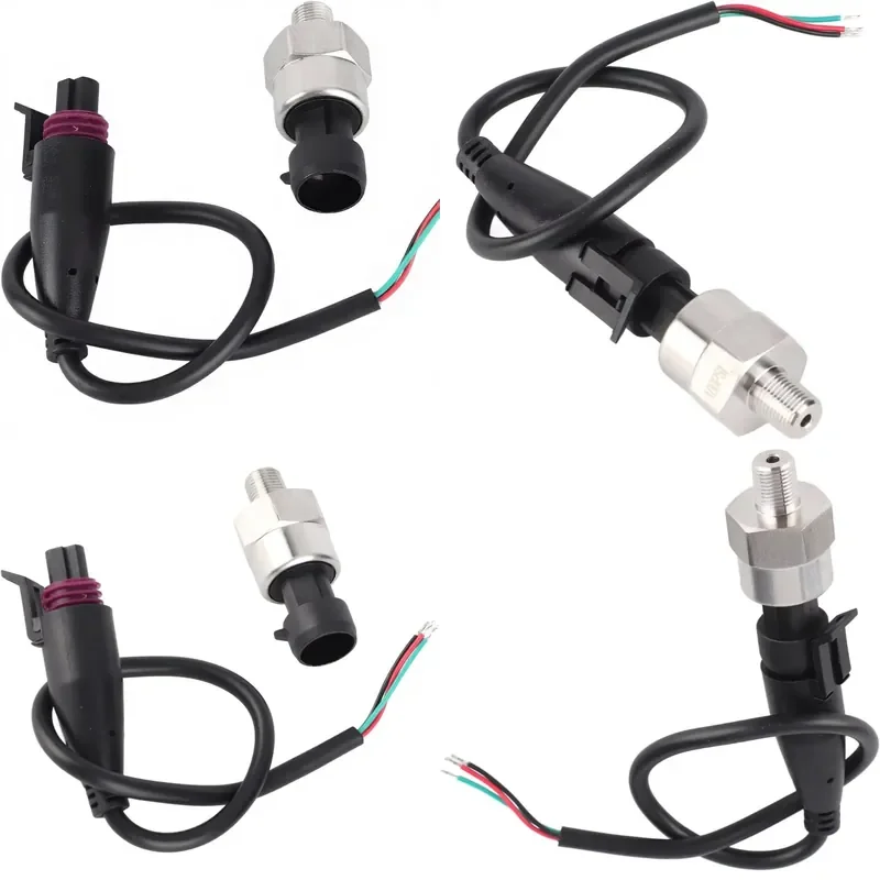 1pc 1/8NPT Thread Stainless Steel Pressure Transducer Voltage Sender Sensor HUATIAN CYB4292 for Oil Fuel Air Water (100PSI)