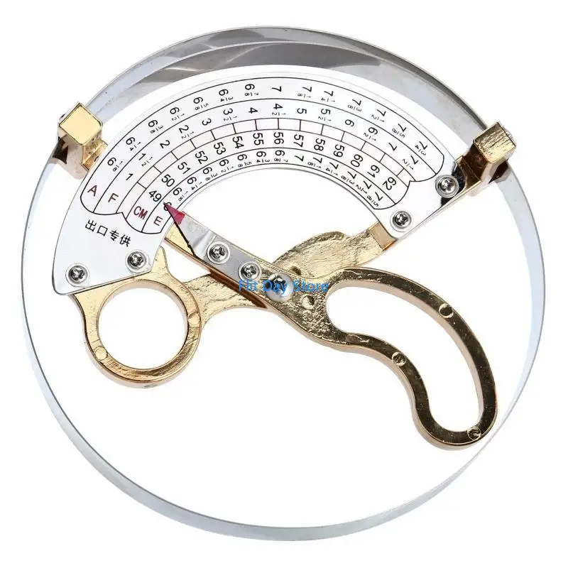 F92C Steel Hat Rule Scissor Type Circle Adult Hat Size Measuring