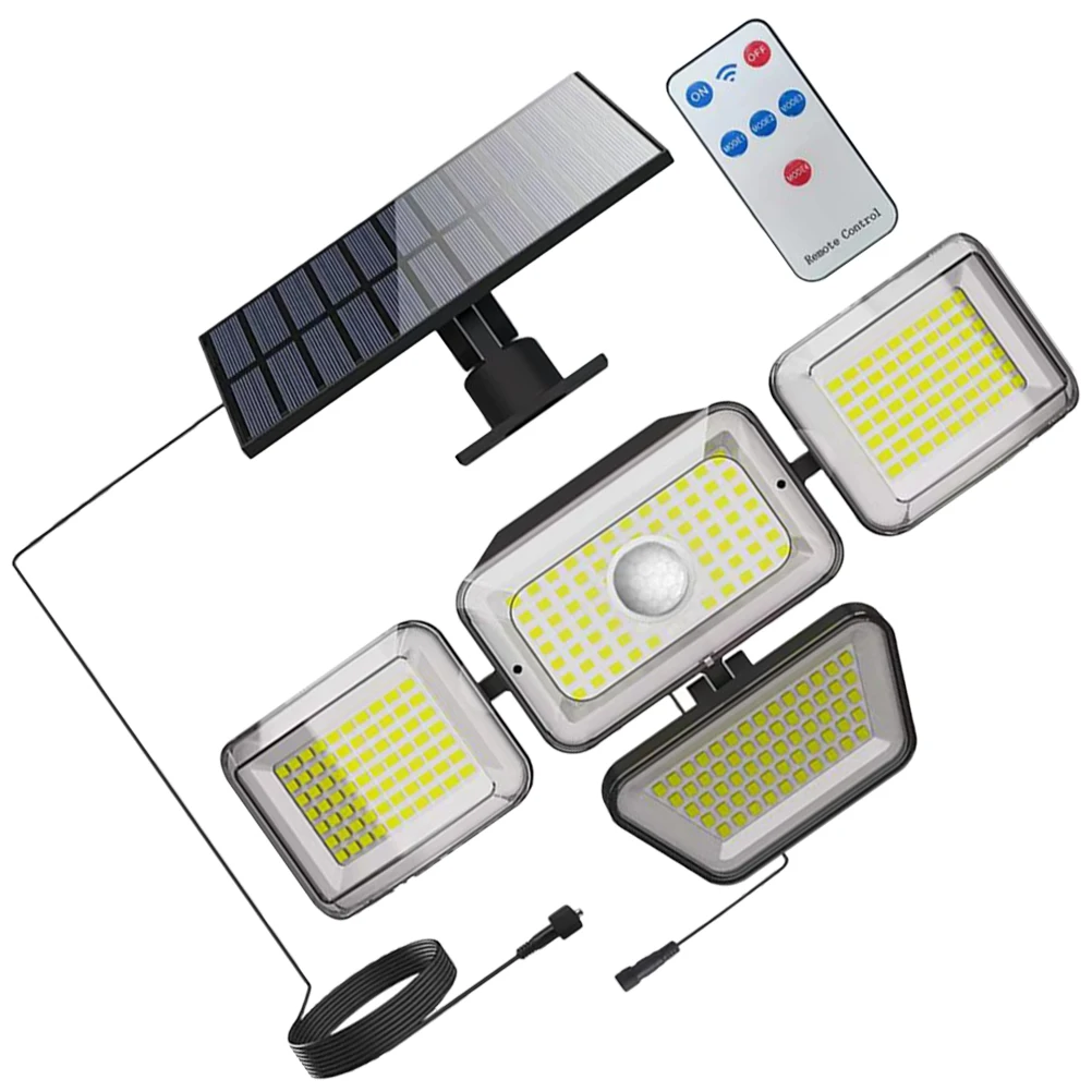 

1 Set Outdoor Light Waterproof Wall Mounted Led Lamp For Garden Yard Security Solar Powered Motion Sensor Flood Light Outdoor