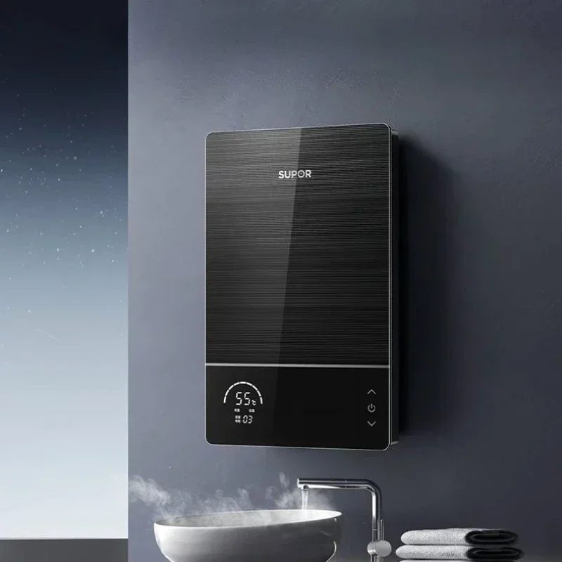 سخان مياه كهربي فوري، آلة دش منزلية، تردد متغير صغير، درجة حرارة ثابتة، دش ساخن سريع #4