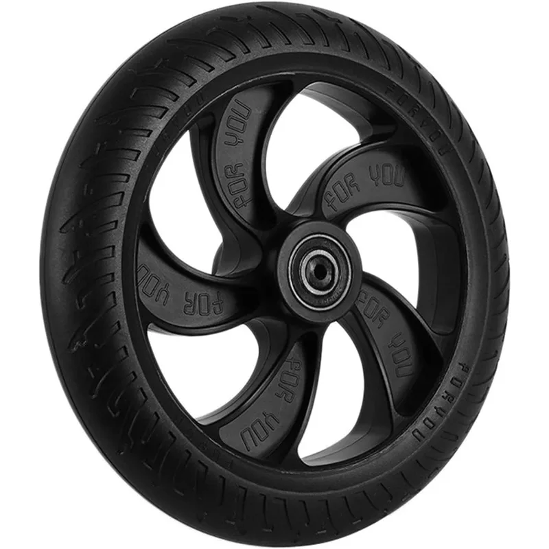 

8in Solid Tire Electric Scooter Solid Tire PU Tire Shock Absorber Tyre Wear Resistant Tire Non Pneumatic Tire with Bearing