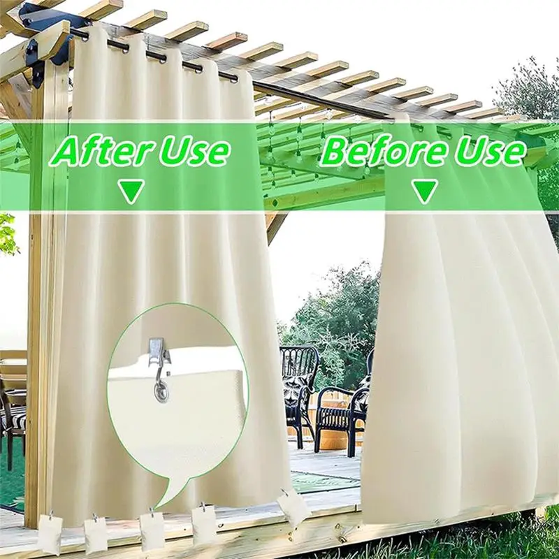 Table Weights For Wind 8X Bottom Weighted Bags For Patio Drapes Home Hotel Accessories Holder Clip For Garden Flag Tablecloth