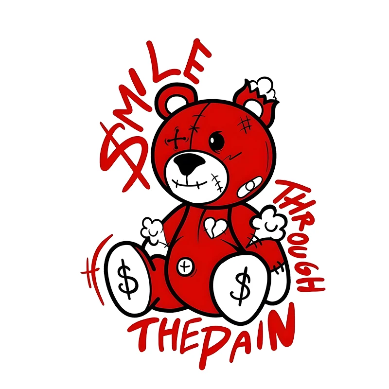 A Red Plush Bear Ir… - image