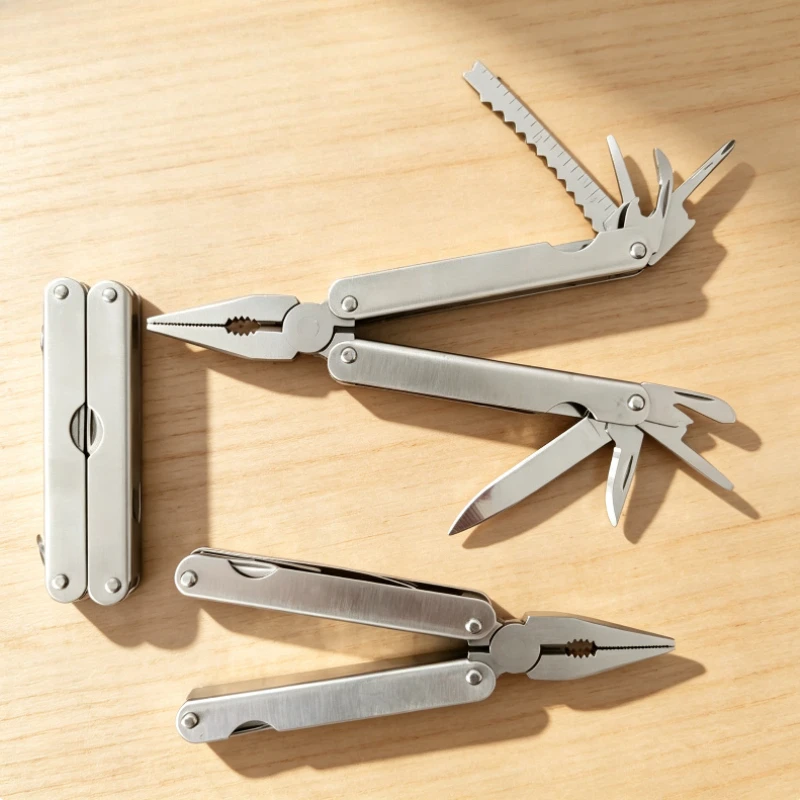 Outdoor-Camping-Handwerkzeug, Klappzange aus Edelstahl, Multifunktionales Kombinations-Überlebenswerkzeug, EDC-Wander-Gadget – Detail 1
