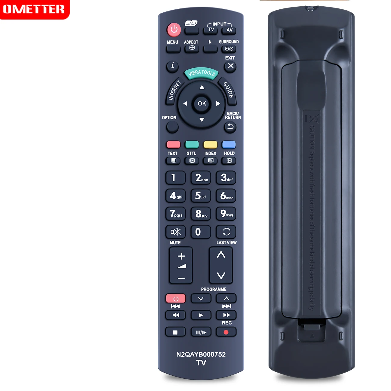 For PANASONIC TV REMOTE CONTROL N2QAYB000752 REPLACEMENT 3D VIERA INTERNET SMART TV