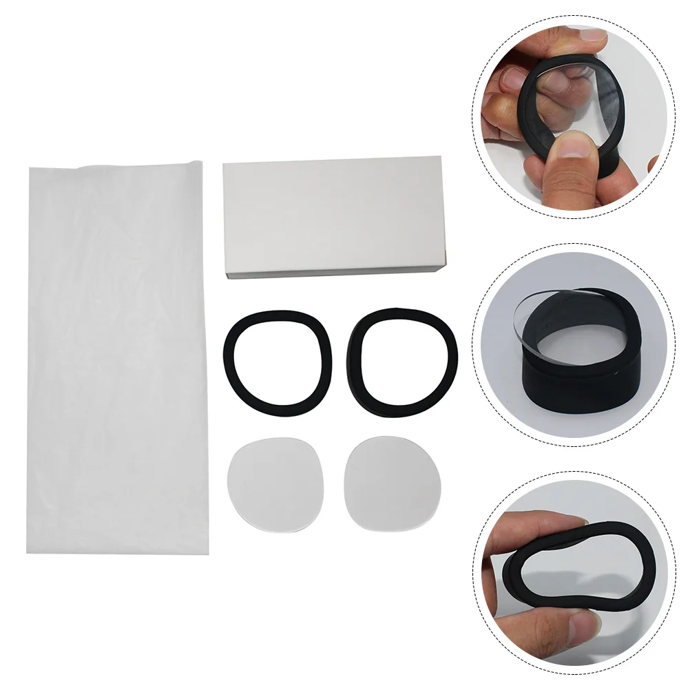 

1 set 1 Set Of Household Lens Protectors Anti-Scratch Glasses Rings Compatible For Oculus 2 Silicone Vr Glasses Ring Light Leak