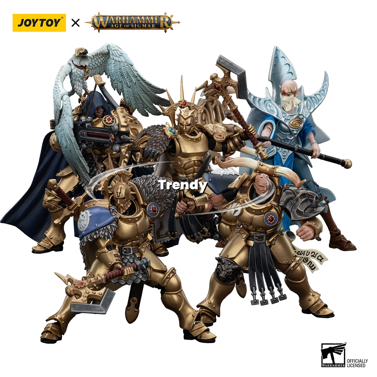 

[Товары для точек] JOYTOY Warhammer AGE OF SIGMAR 1/18 Фигурки Stormcast Eternals The Blacktalons Модель из 5 шт.