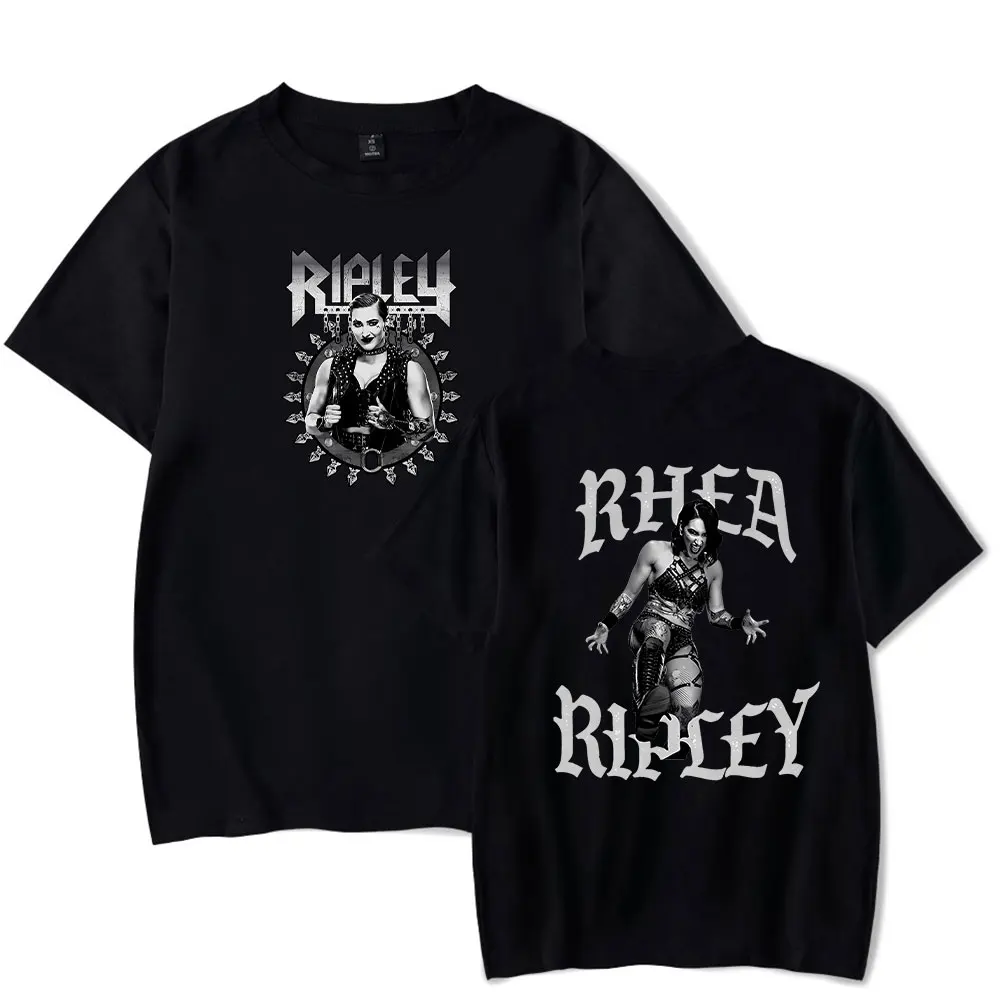 

Rhea Ripley Merch 2025 Tee T-shirt Merch Men Short Sleeve Tee Unisex Tops Clothes Causal Female Y2K Tops
