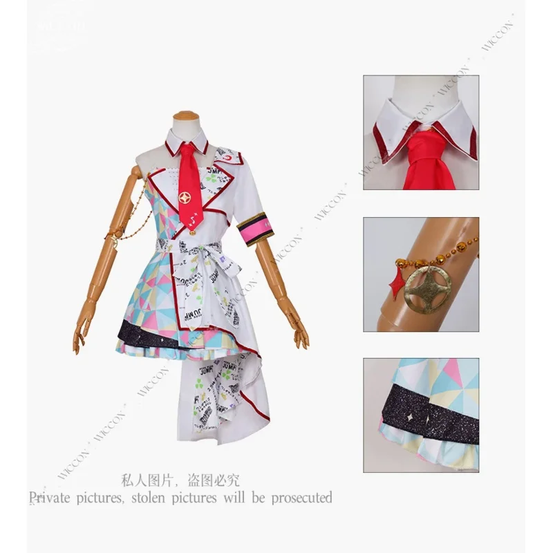 Azusawa Kohane Shiraishi An Costume Outifit Project Sekai Cosplay Costume Wig Performance Dress Stage Halloween Party Role Play