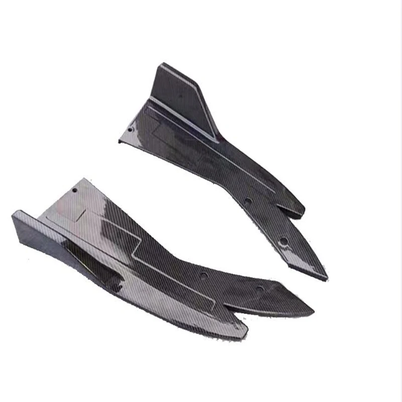 

2PCS Car Rear Bumper Lip Winglets Side Skirt Splitters Spoiler Lip Side Wing Trim Decorative Lip