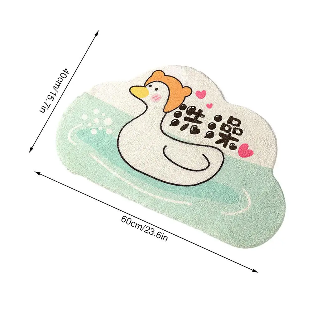 Non Slip Microfiber Duck Bath Mats Absorbent Bathroom Rugs With TPR Backing Ultra Soft Floor Mat For Kitchen Bedroom Living