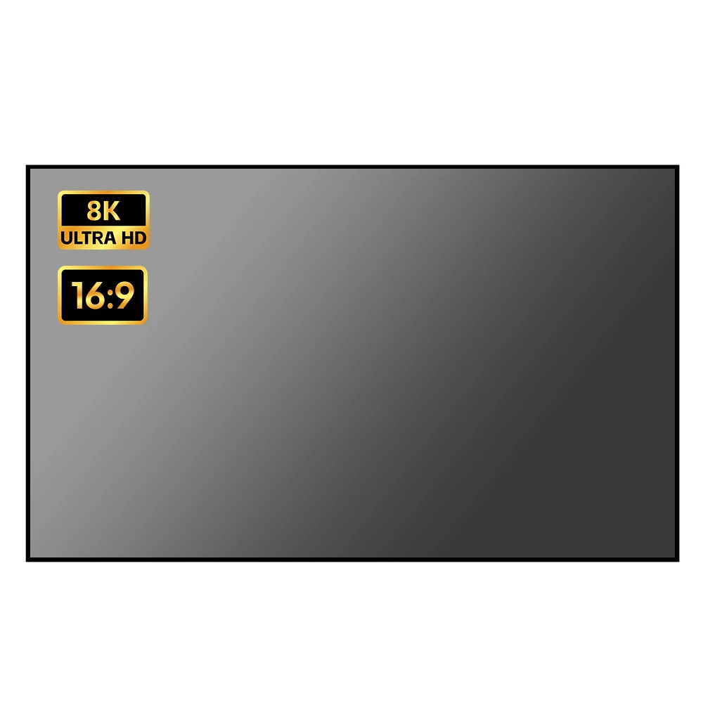 

VEVSHAO Projection Screen 100inch Dedicated 4K Movie Projector Screen HD Foldable Splicing Anti-light Projection Screen