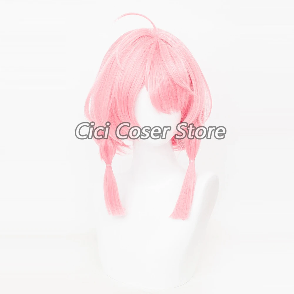 Game Wuthering Waves TaoQi Cosplay Wig Heat Resistant Pink Hairs Women Halloween Party Carnival Roleplay Props Synthetic Wigs