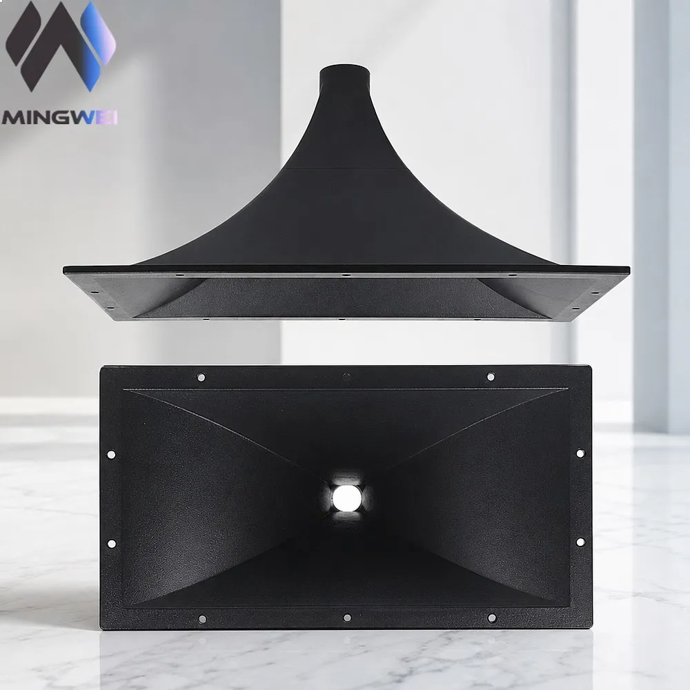 MW Audio 1pcs 430x225mm Rectangular Stage Speaker High Pitched Horn ABS Plastic Screw Mouth 33mm