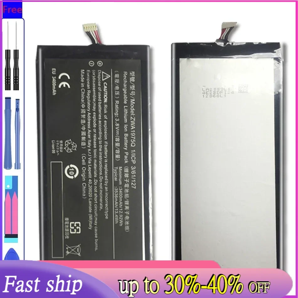 

For Acer Iconia Tab 7 A1-713 A1-713HD A1 713 Mobile Phone Replacement Battery ZWA1975Q 3536mAh Polymer Li-ion Battery