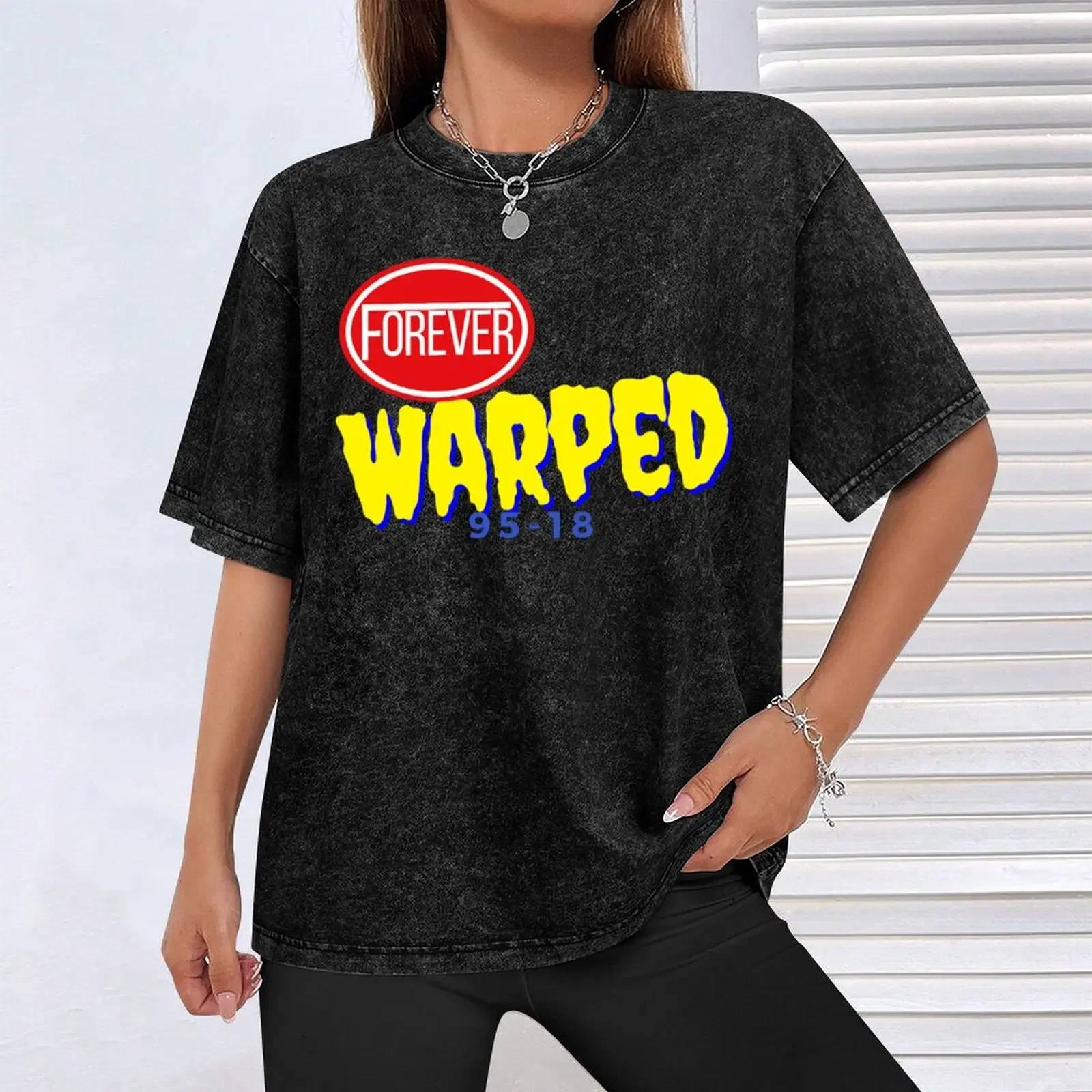 تي شيرت Forever Warped تي شيرت رجالي سريع الجفاف لمحبي الرياضة هدايا مضحكة تي شيرت للرجال من القطن