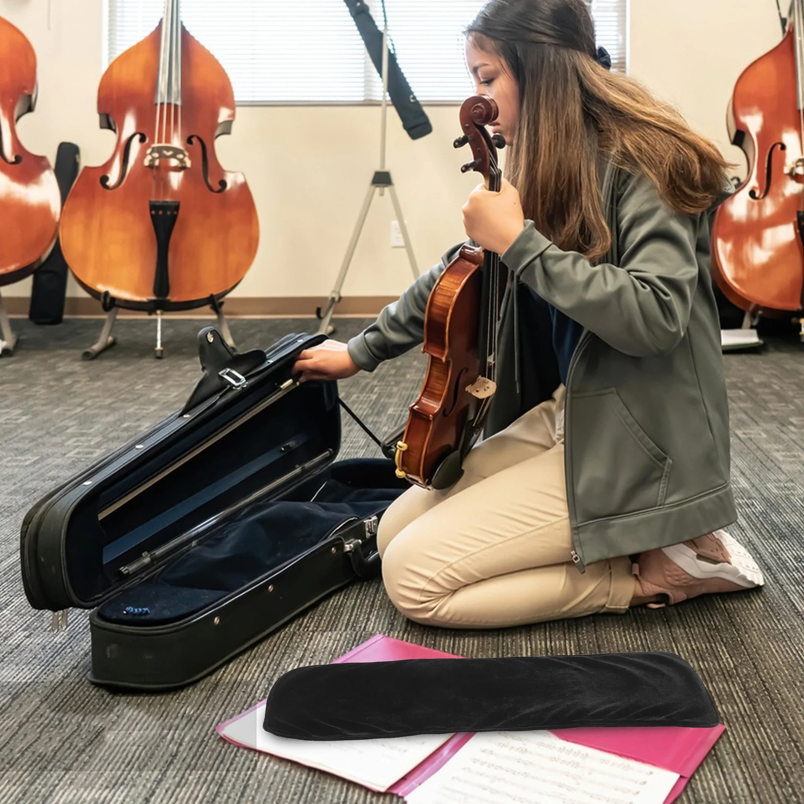 

Violin Protective Inner Cover Soft Scratch-Resistant Fabric For Case Interior Portable Multifunctional Instrument