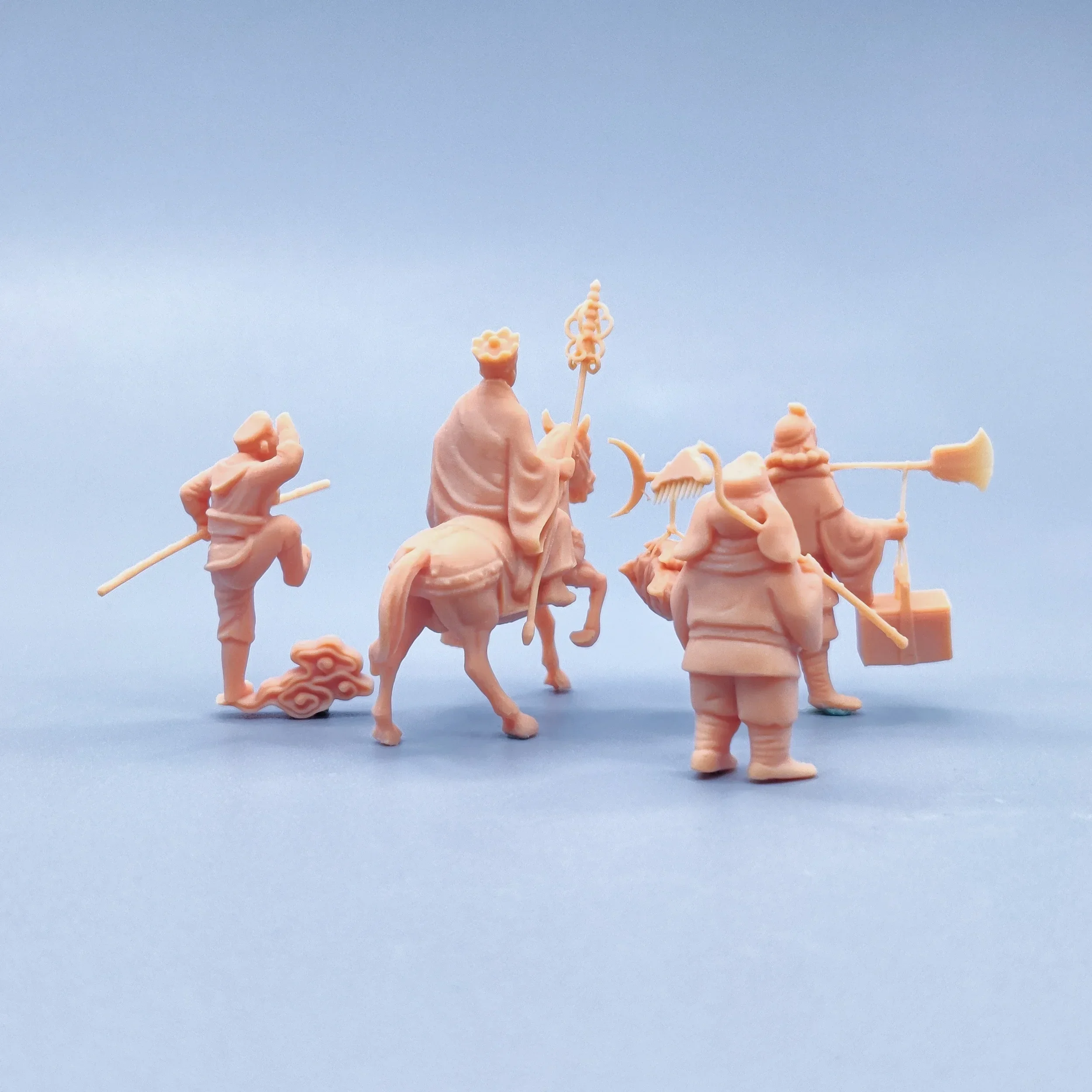 Figurki w skali 1/64 1/50 1/43 Model żywiczny Postacie z Podróżu na Zachód Niemalowane Miniatury Diorama Ręcznie Malowane V432 V435