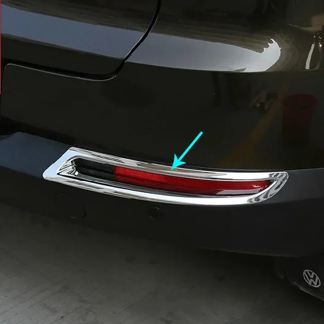 

Автомобильные аксессуары для Volkswagen Tiguan 2010-2011 2012 2013-2017, хромированная крышка противотуманной фары, накладка, литая рамка, декоративная наклейка