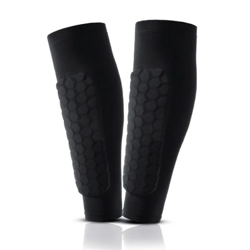 1 piece Honeycomb Soccer Shin Guards Football Shields Sports Legging Shinguards Leg Sleeves Protective Gear Shank Protector