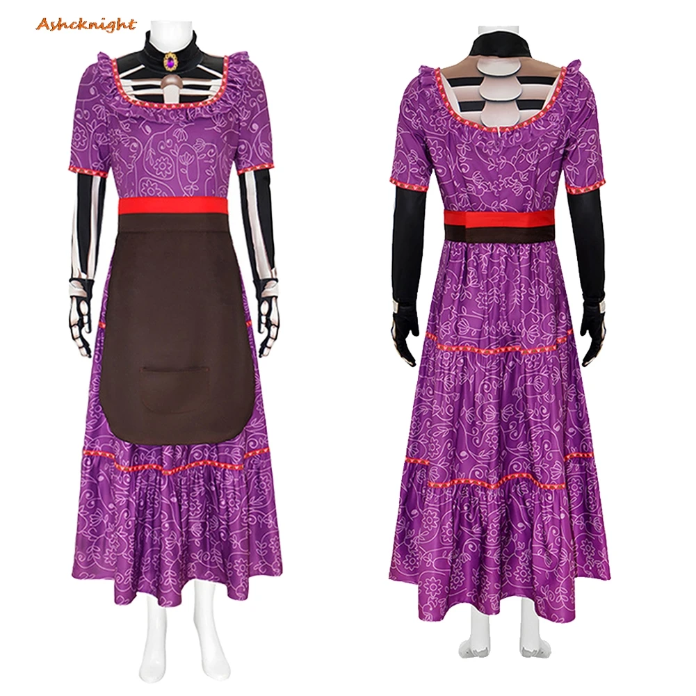 

Cartoon Movie Cosplay Hector Imelda Top Pants Clothes Women Men Halloween Costume Carnival Outfit Suits Party Disguise Roleplay