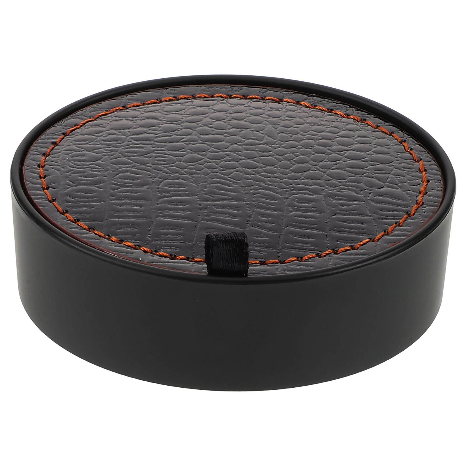 

Pu Cufflinks Gift Sleeve Button Storage Small Reusable Jewelry Keepsake Rounded Sturdy Durable Empty Display Case For Men'S