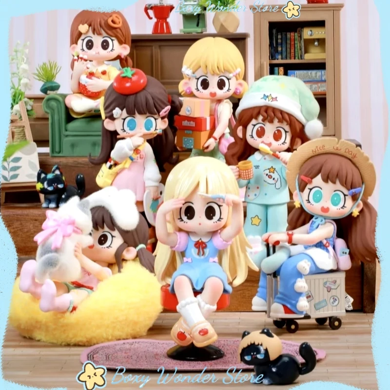 

Milay Girl Daily Time Series Blind Box Collectibles Table Ornaments Figurines Kawaii Figurines Peripheral Gifts Collectible