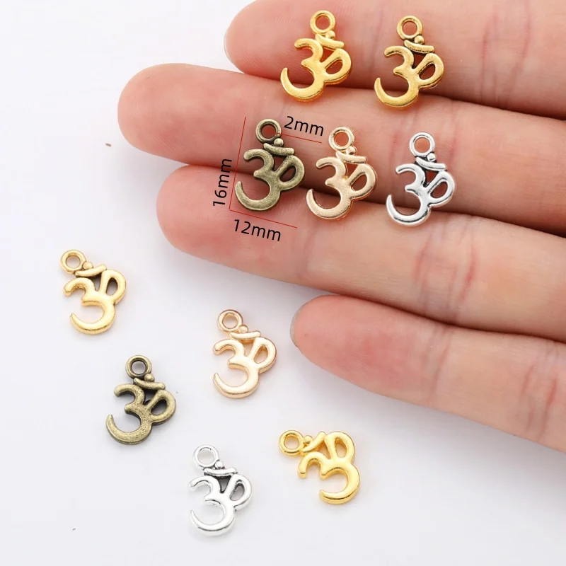 25pcs 5 Color 3D Digital Charm for Bracelet Necklace earring Pendant  DIY Handmade Jewelry Accessories 12*16mm S124