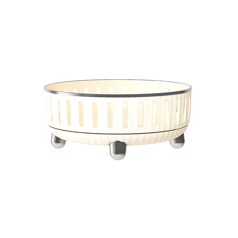 

A25F-360-Degree Rotating Makeup Organizer For Dresser, Cosmetic Storage With Compartments For Perfumes