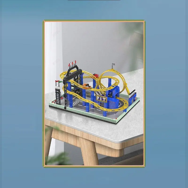 몰드 킹 11020 롤러코스터 장난감 모터라이즈드 회오리바람 코스터 블록 조립 아흐터바인 브릭 어린이 크리스마스 선물