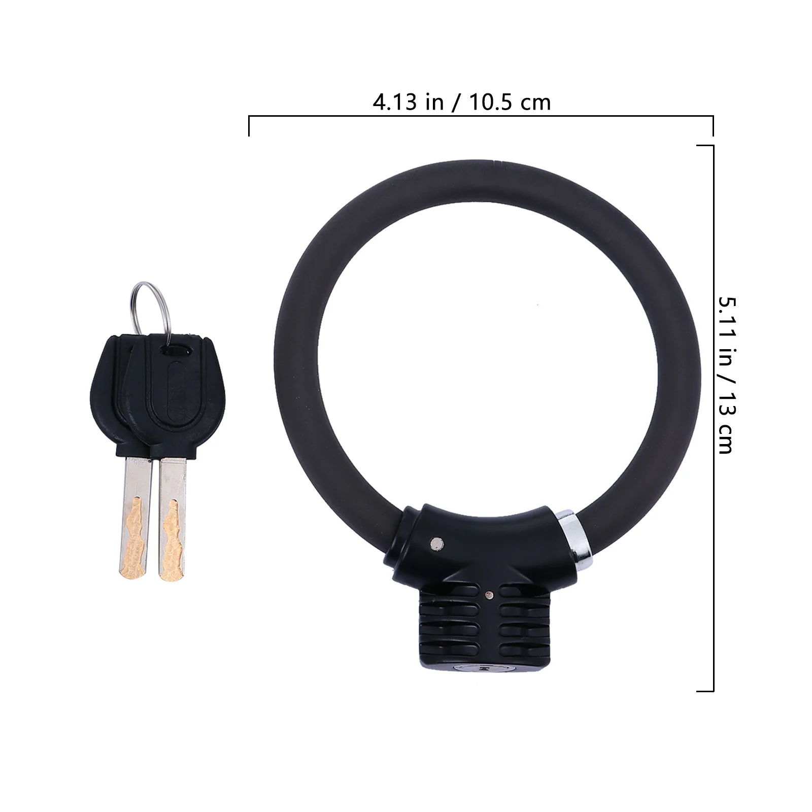 

Anti-Theft Portable Bike Lock Alloy Ring Shaped Cycling Security Lock Steel Cable Thickened Durable Rustproof Padlock