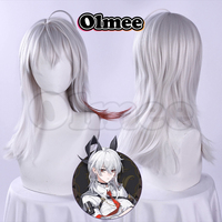 [Olmee] In Stock Zani Cosplay Wig Wuthering Waves Woman Girl Short Zan Ni Zanni White Hair Not Styled Wig Halloween Xmas