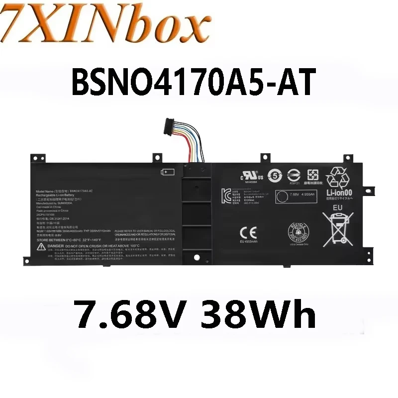 7XINbox BSNO4170A5-AT 7.68V 38Wh Laptops Battery For Lenovo Miix 510-12ISK 520-12IKB 525-12IKB BSNO4170A5-LH GB 31241-2014