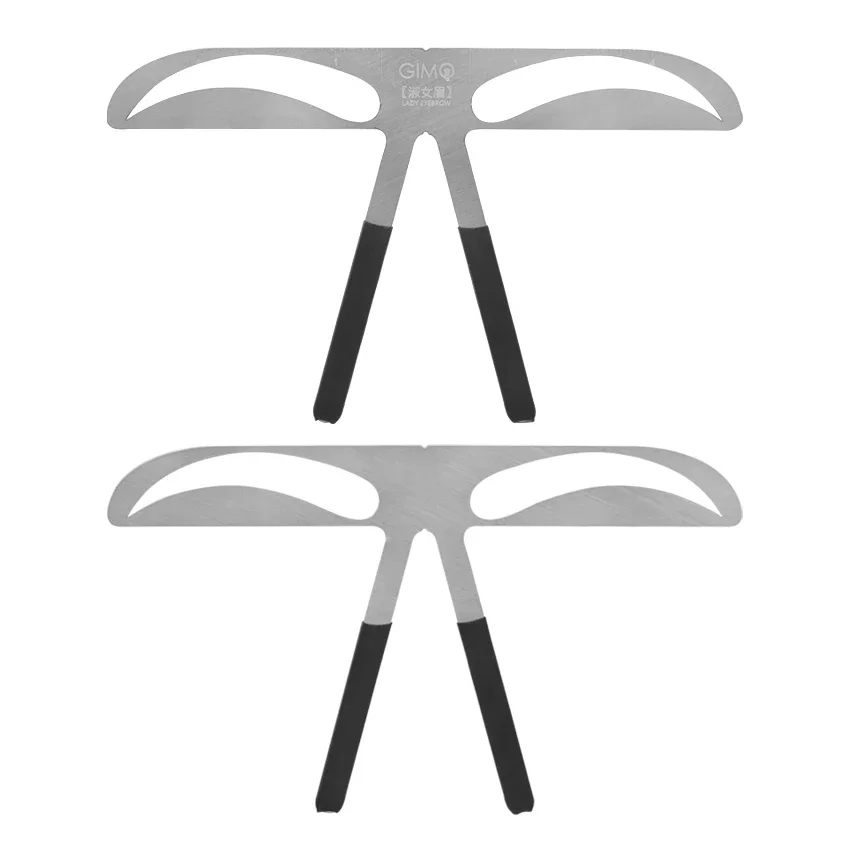 Trucco Sopracciglio Stencil Righello Sopracciglio Metallo Trucco Permanente Tatuaggio Posizione Forma Righello per Bellezza Cosmetico Strumenti Modello Fai da Te