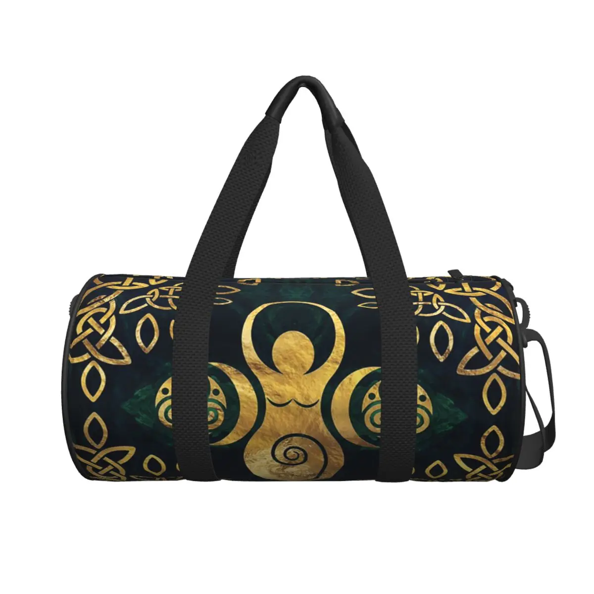 

Triple Moon With Triskelion Pentagram Pagan Wiccan Large Duffle Gym Bag Multi-Functional Duffle Travel Bags Handbags Fitness bag