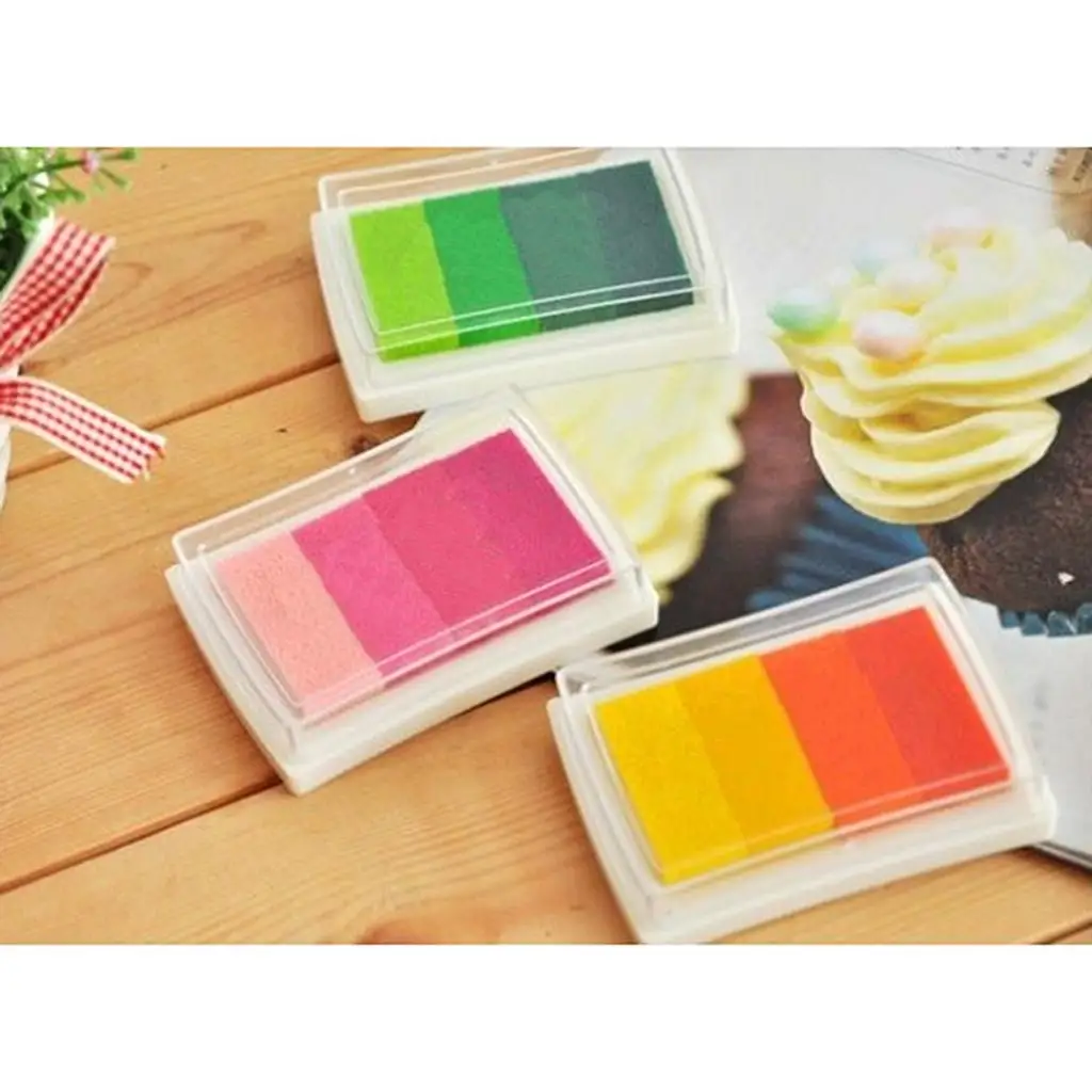 4-5pack 4 Shade Colors Ink Pad Fingerprint Korea DIY Craft Embossing Colorful