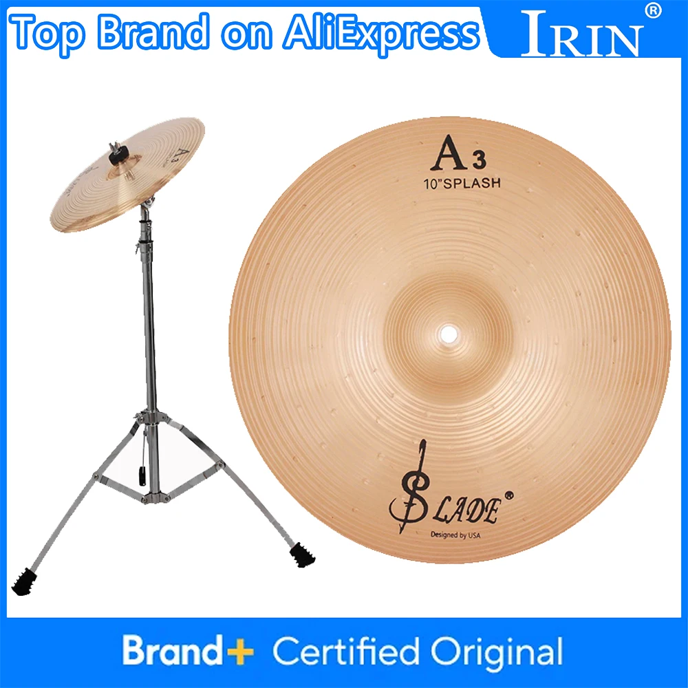 

SLADE A3 10 Inch Cymbals Drums Kit Premium Phosphor Bronze Cymbal Splash Crash Hi-Hat Cymbal Percussion Jazz Drum Parts