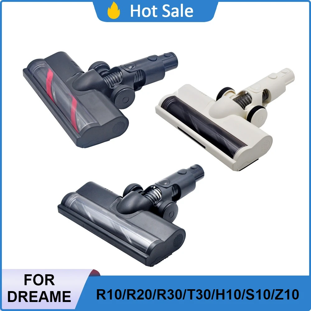 

Dreame Vacuum Cleaner Parts-Floor Brush & Mop Head Attachment for R10/R20/R30/T30/H10/S10/Z10–Replacement for Mopping,Sweeping