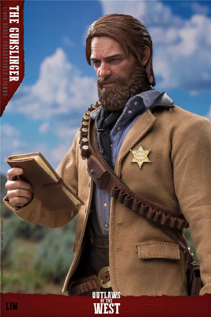 In Stock LIMTOYS LIM008 1/6 Western Cowboy Arthur Model 12\'\' Male Soldier Action Figure with 2 Head Sculpt