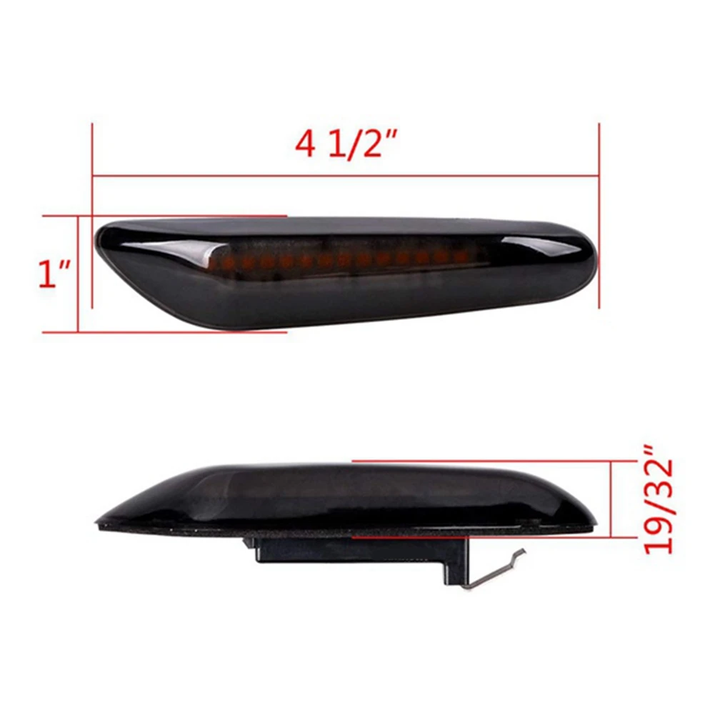 LED dinâmico Turn Signal Light, Side Fender Marcador, Sequencial Blinker, Lâmpada para BMW 1, 3, 5, Série X, E46, E60, E82, E90