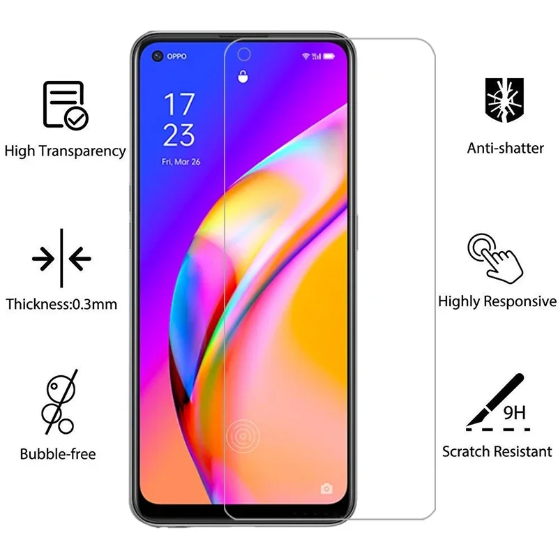 زجاج واقي لهاتف oppo f19 pro plus 5g واقي للشاشة زجاج مقسى على Ops opp f 19 19f f19pro 6.43 ملحقات طبقة أمان
