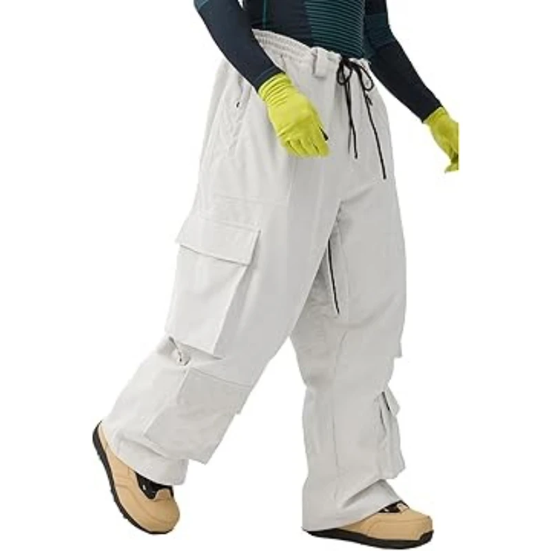 2026 New Womens Mens Baggy Snow Pants Cargo Snowboard Pant Ski Super Loose Sports Outdoor Insulation Waterproof Winter Adult