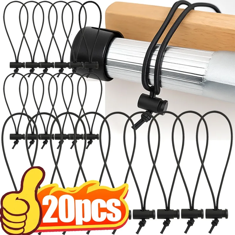 

5/20 шт., пружинная пряжка, регулируемый банджи-шнур, шариковая петля для автомобильного чехла, мотоцикла, грузовой брезент, палатка, веревка, аксессуар