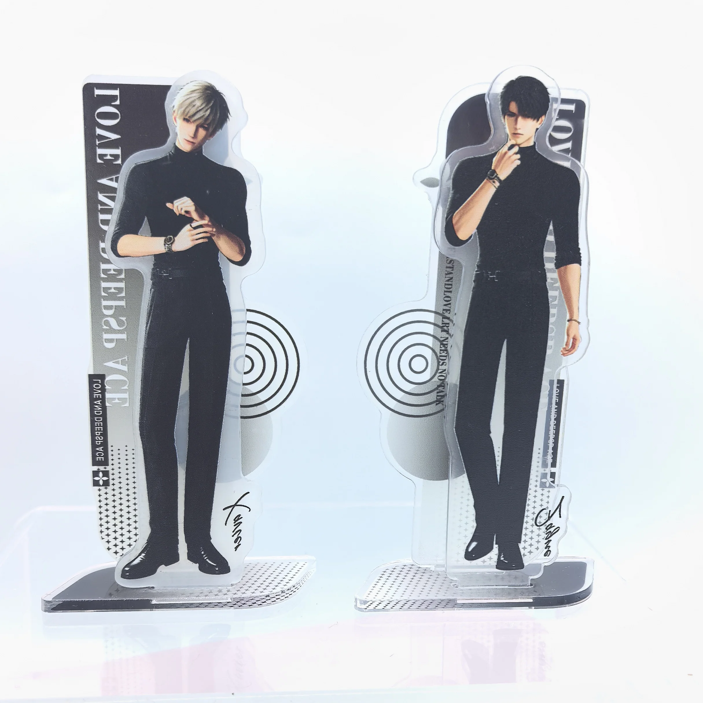 Love and Deepspace Sylus Zayne Rafayel Xavier Caleb Acrylic Stand Christmas Anime Decor Desk Prop Collector Gift Scene