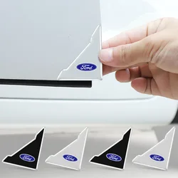 4Pcs Car Door Silicone Buffer Sticker Anti Collision Scratch For Ford ST Line Focus Mustang Fiesta Puma Ranger Kuga MK7 MAX F150