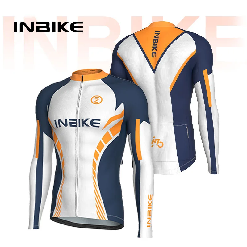 

INBIKE Cycling Long Sleeve Spring MTB Cycling Clothes Quick-drying Breathable Non-slip Pocket Outdoor Sports Bicycle Clothing