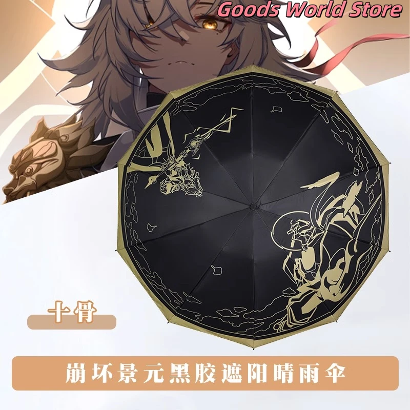 Oryginalna figurka Honkai Star Rail Jingyuan Silver Wolf Kafka parasol Mihoyo Cosplay Anime akcesoria do gier prezenty urodzinowe