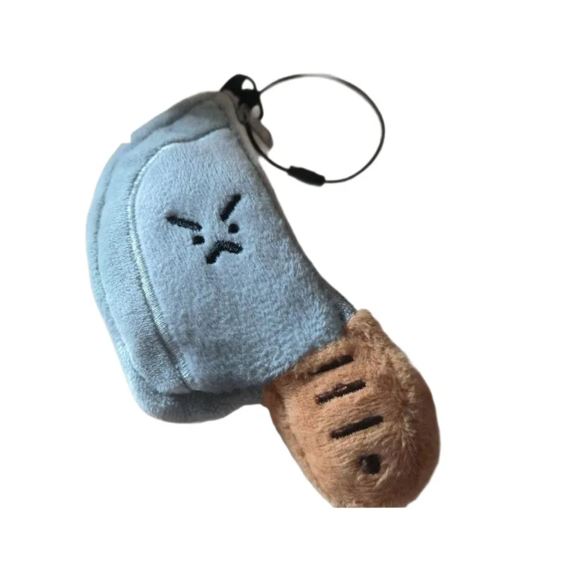 Small Knife Plush Earphone Bag Pendant Funny Knife Mini Storage Bag Doll Pendant Keychain Creative Surprise  Gift Accessories